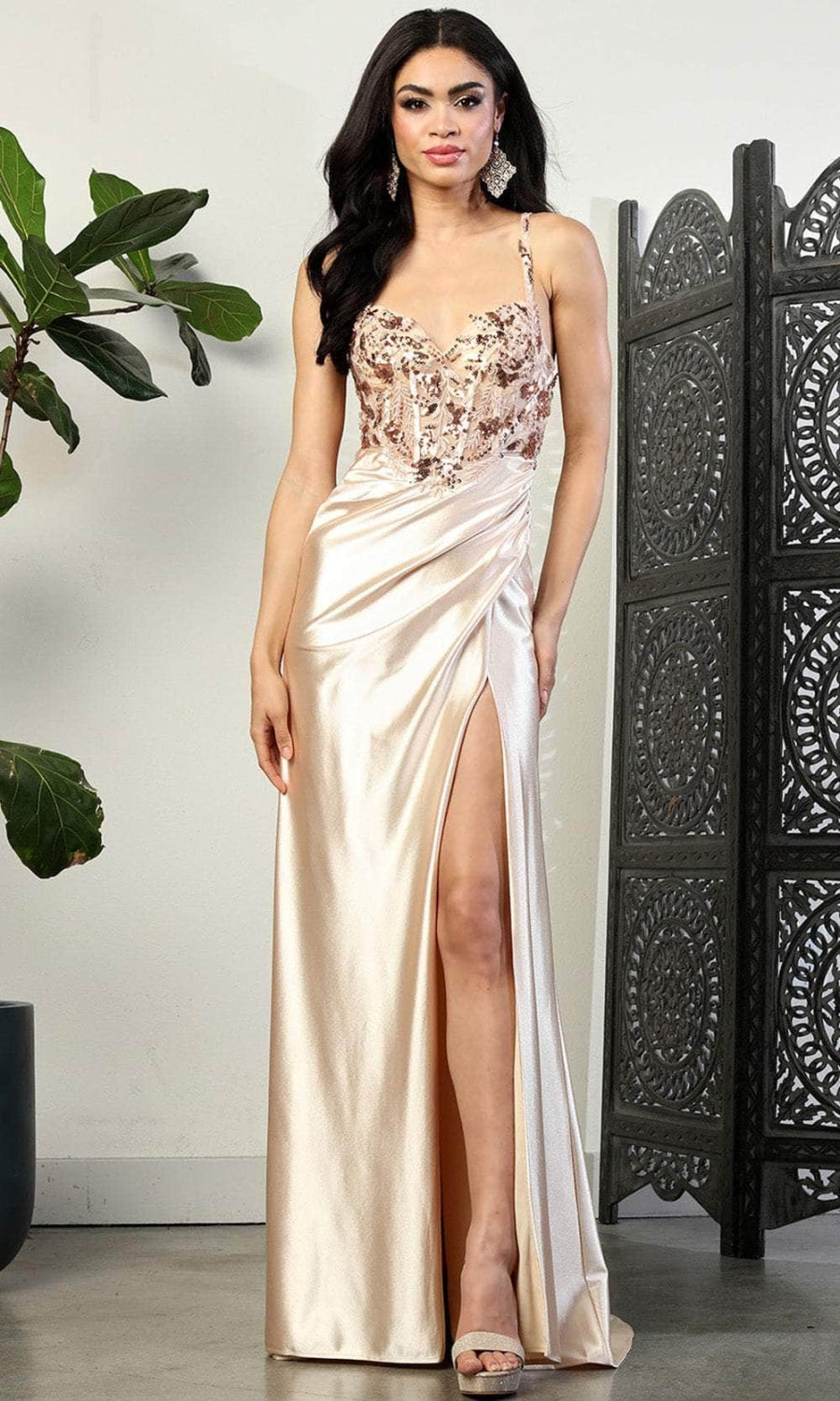 Vestido de Prom May Queen MQ2006 - GOLD