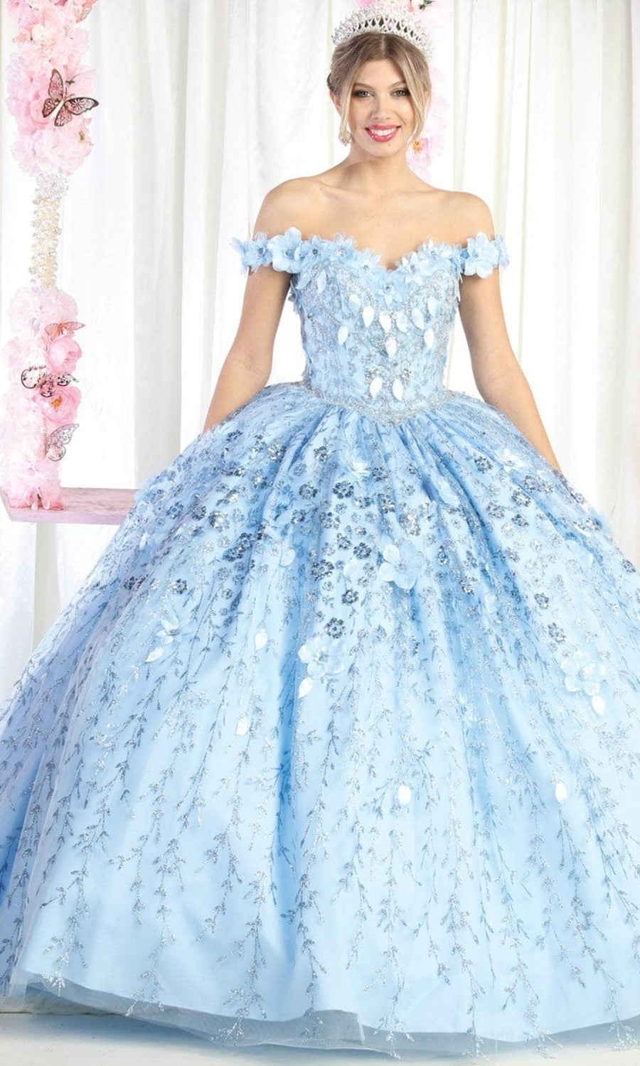 Vestido de XV Años Layla K LK192 - SKY BLUE