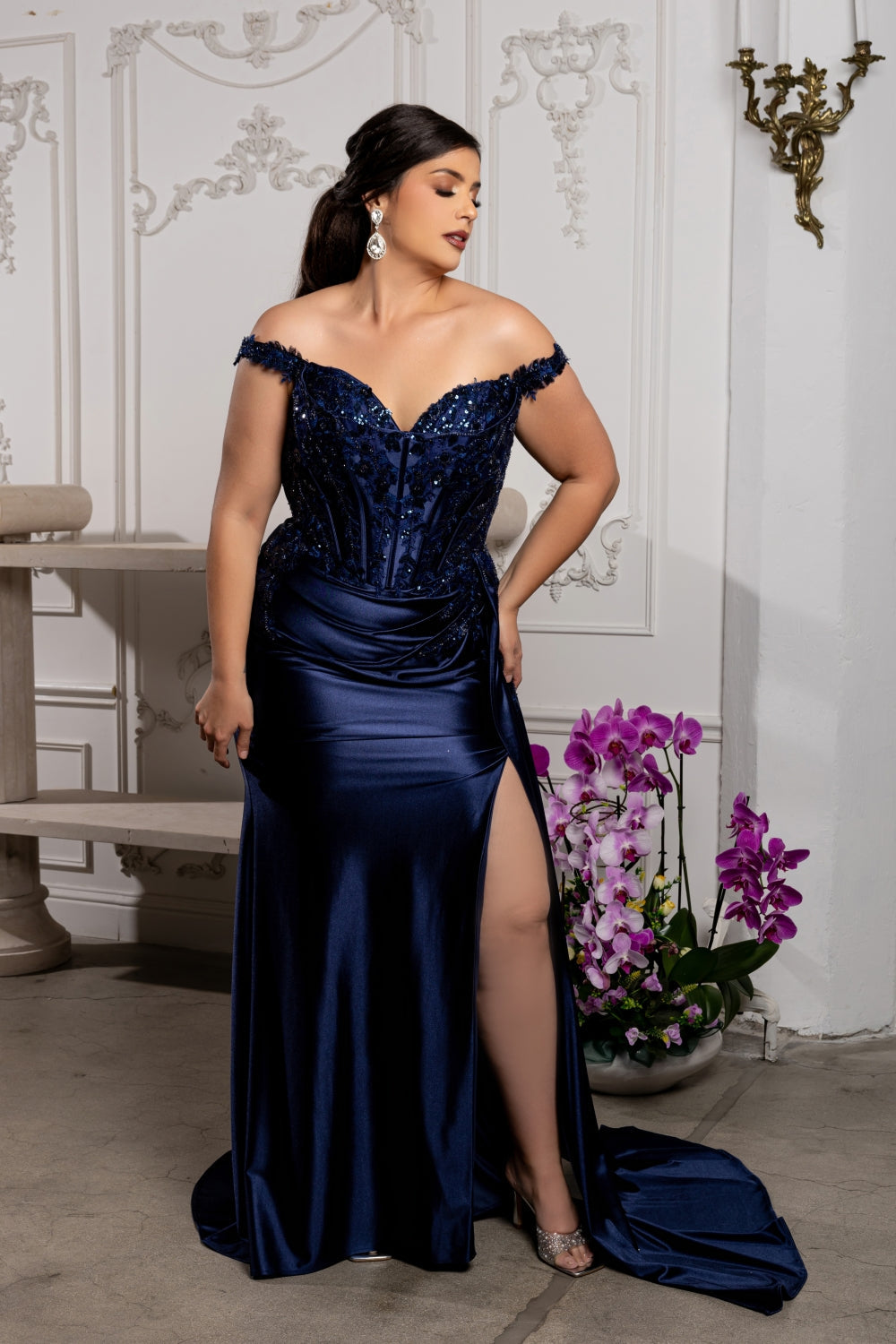 Vestido de Prom May Queen MQ2179 - NAVY