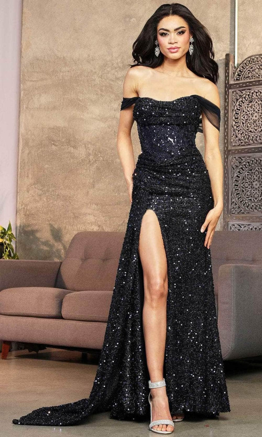 Vestido de Prom Royal Queen RQ8090 - NAVY