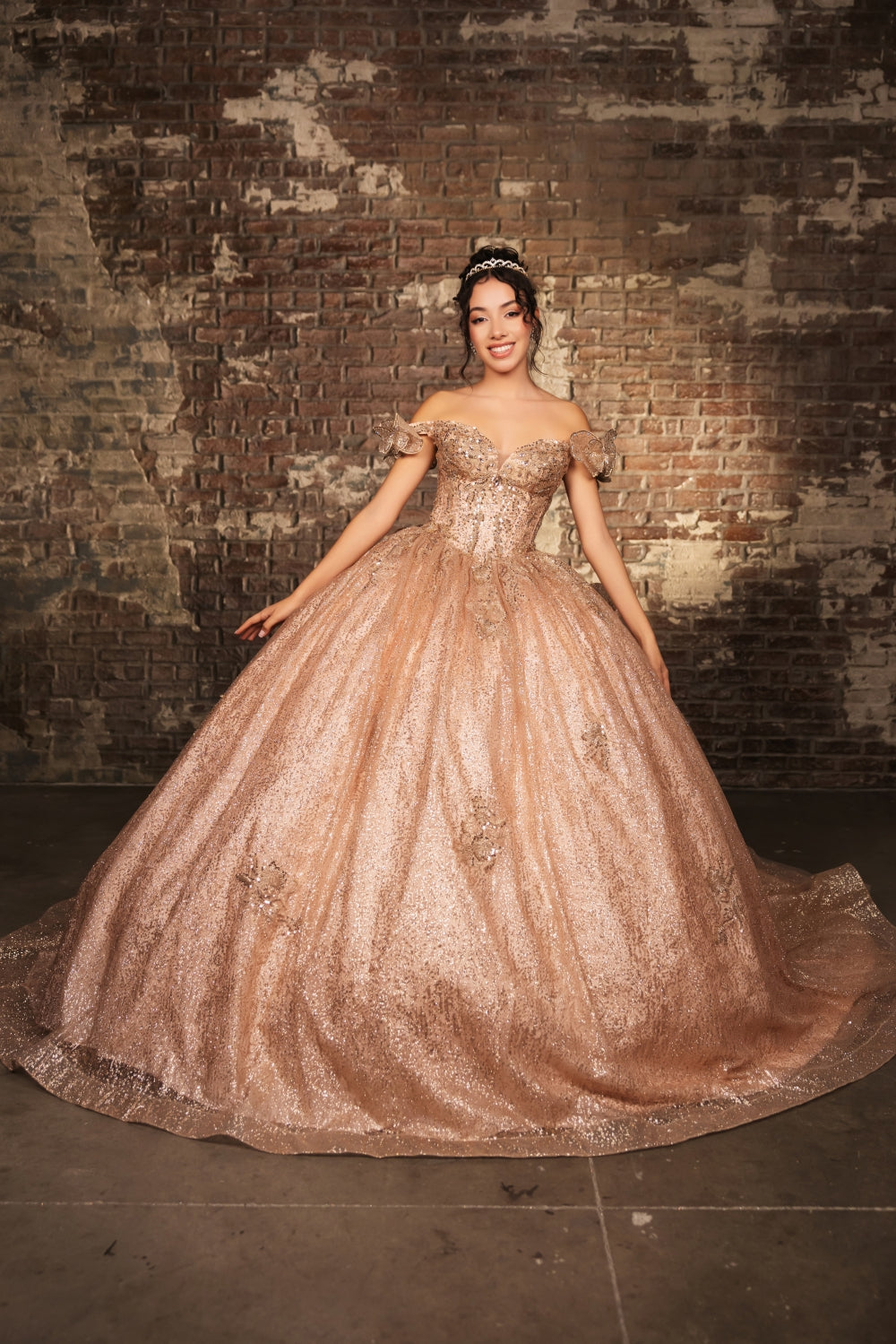 Vestido de XV Años Layla K LK265 - ROSE GOLD
