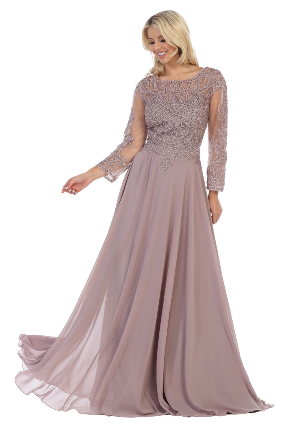 Vestido para Mamá de la Novia May Queen MQ1615 - MAUVE