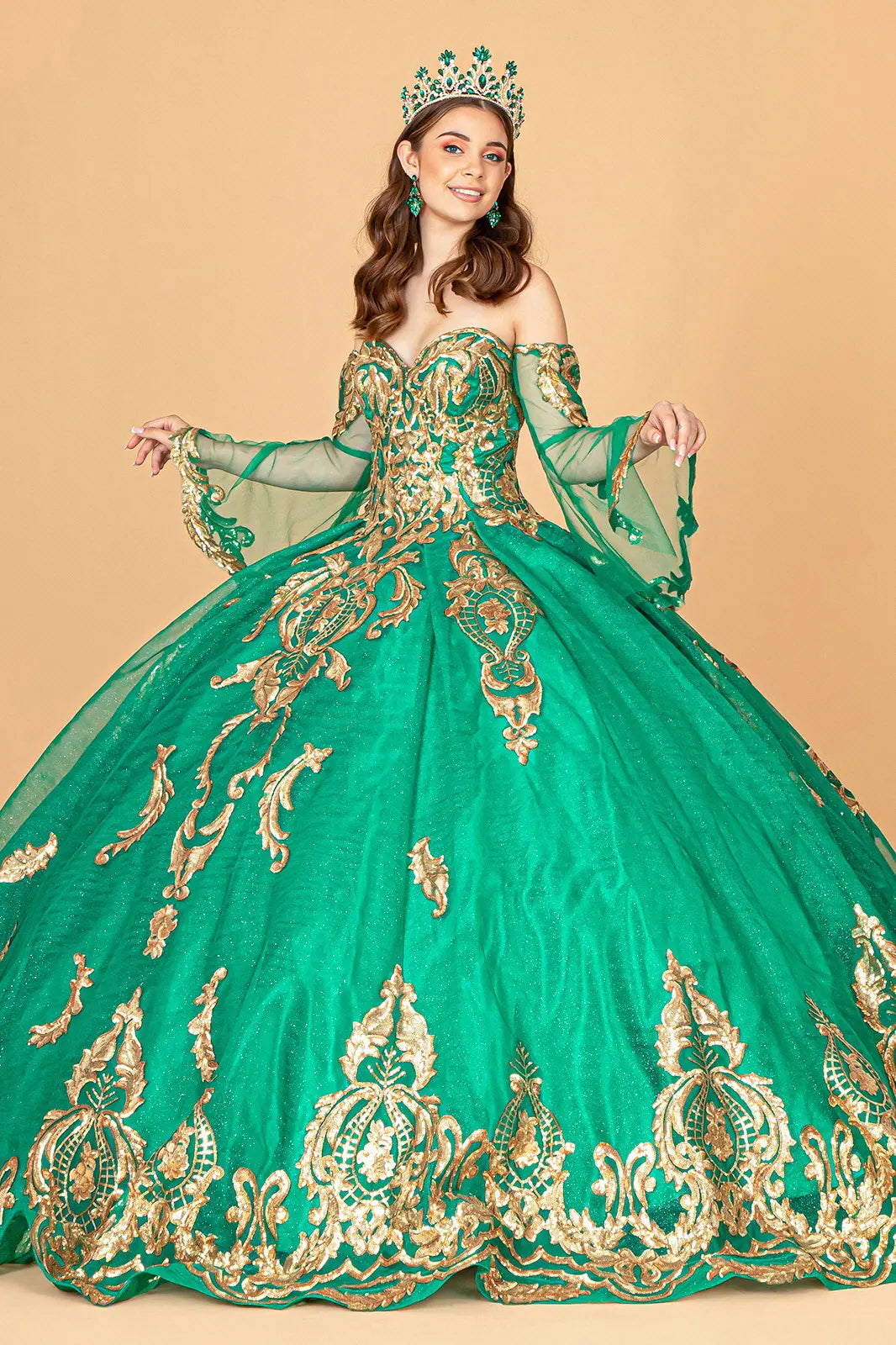Vestido de XV Años Elizabeth K GL1914 - EMERALD GREEN