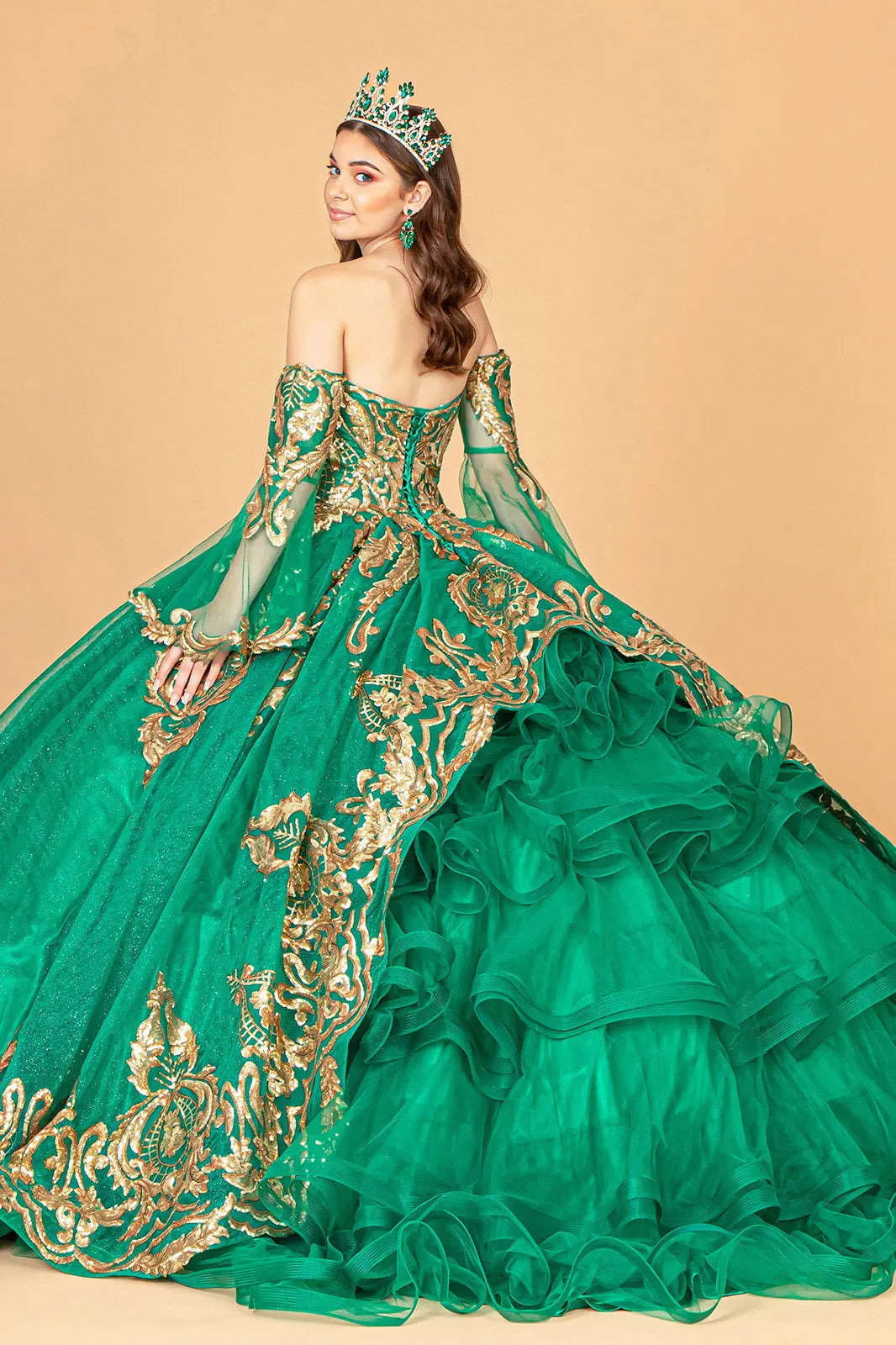 Vestido de XV Años Elizabeth K GL1914 - EMERALD GREEN