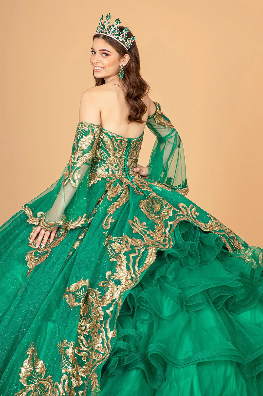 Vestido de XV Años Elizabeth K GL1914 - EMERALD GREEN