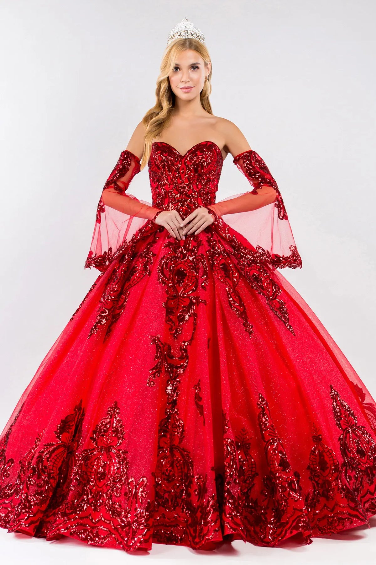 Vestido de XV Años Elizabeth K GL1914 - RED