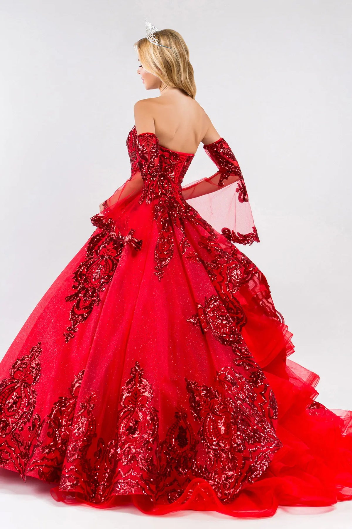 Vestido de XV Años Elizabeth K GL1914 - RED