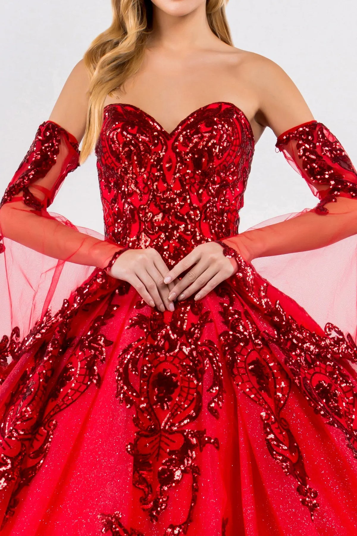 Vestido de XV Años Elizabeth K GL1914 - RED