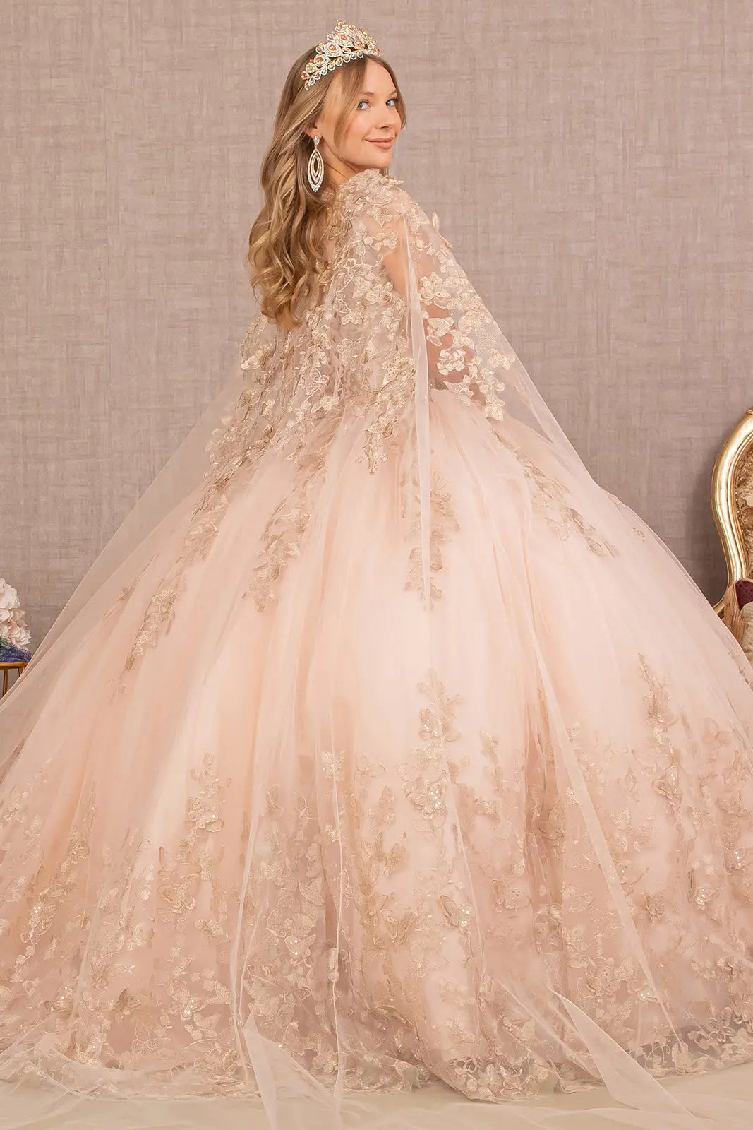 Vestido de XV Años Elizabeth K GL3104 - ROSE GOLD