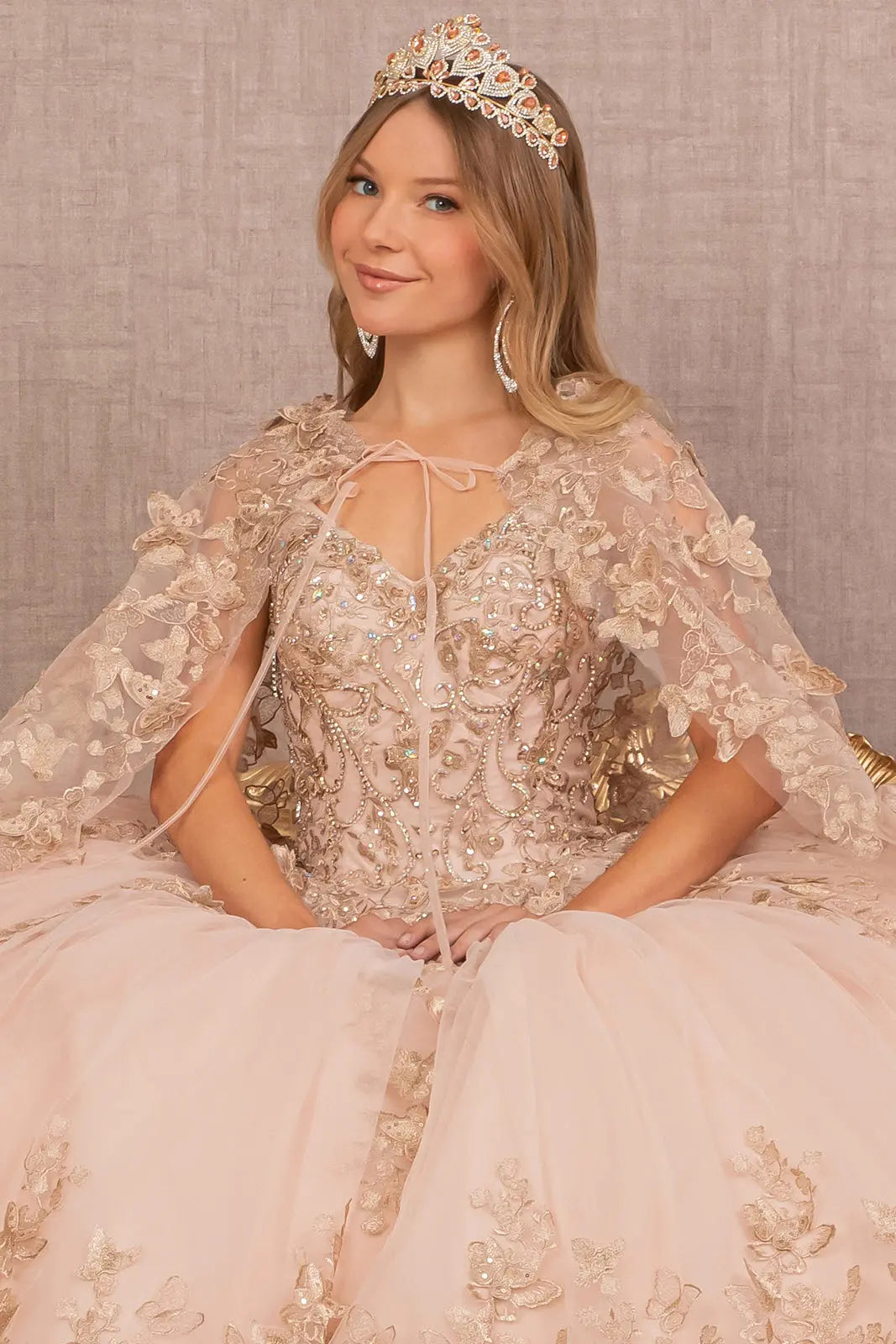 Vestido de XV Años Elizabeth K GL3104 - ROSE GOLD