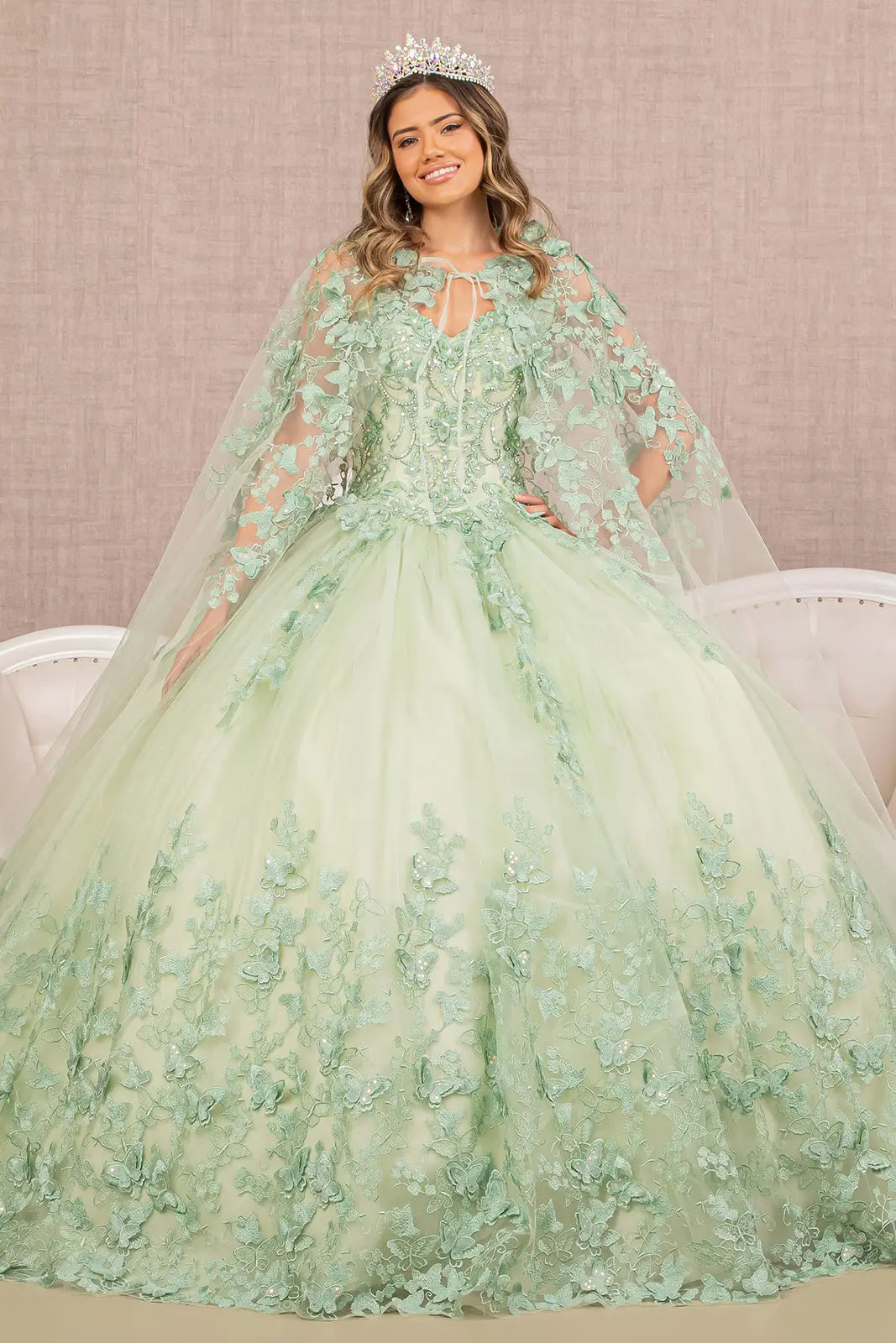 Vestido de XV Años Elizabeth K GL3104 - SAGE