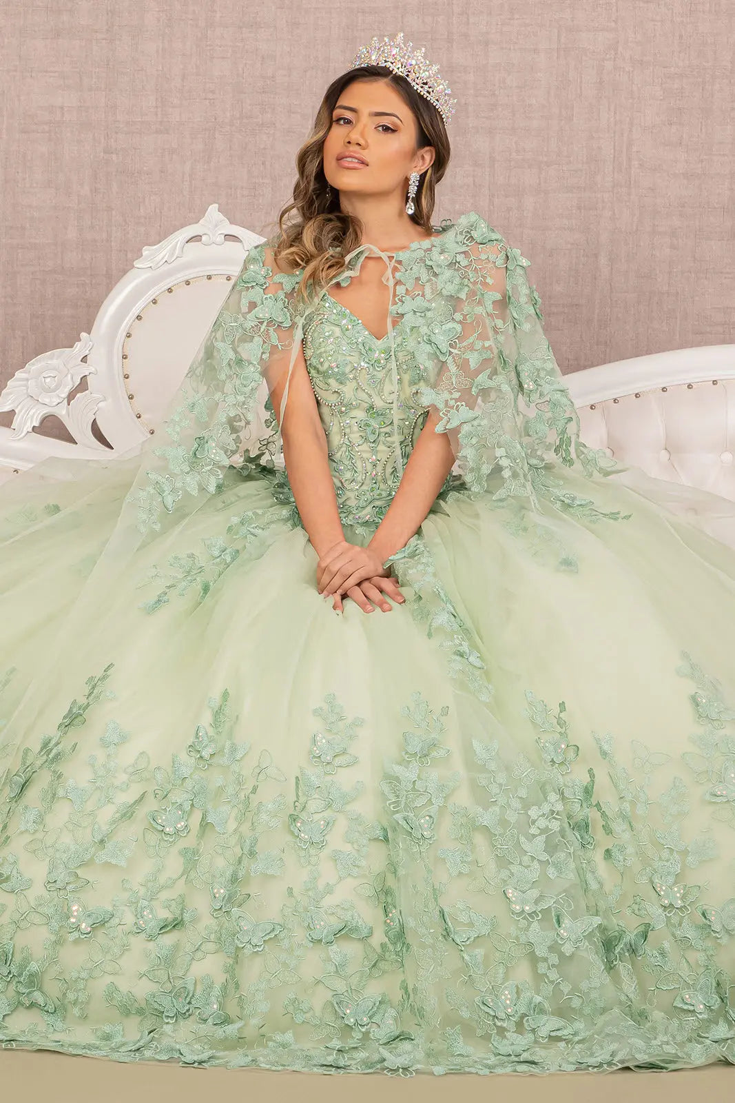 Vestido de XV Años Elizabeth K GL3104 - SAGE