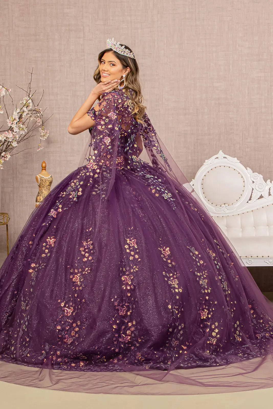 Vestido de XV Años Elizabeth K GL3171 - PURPLE