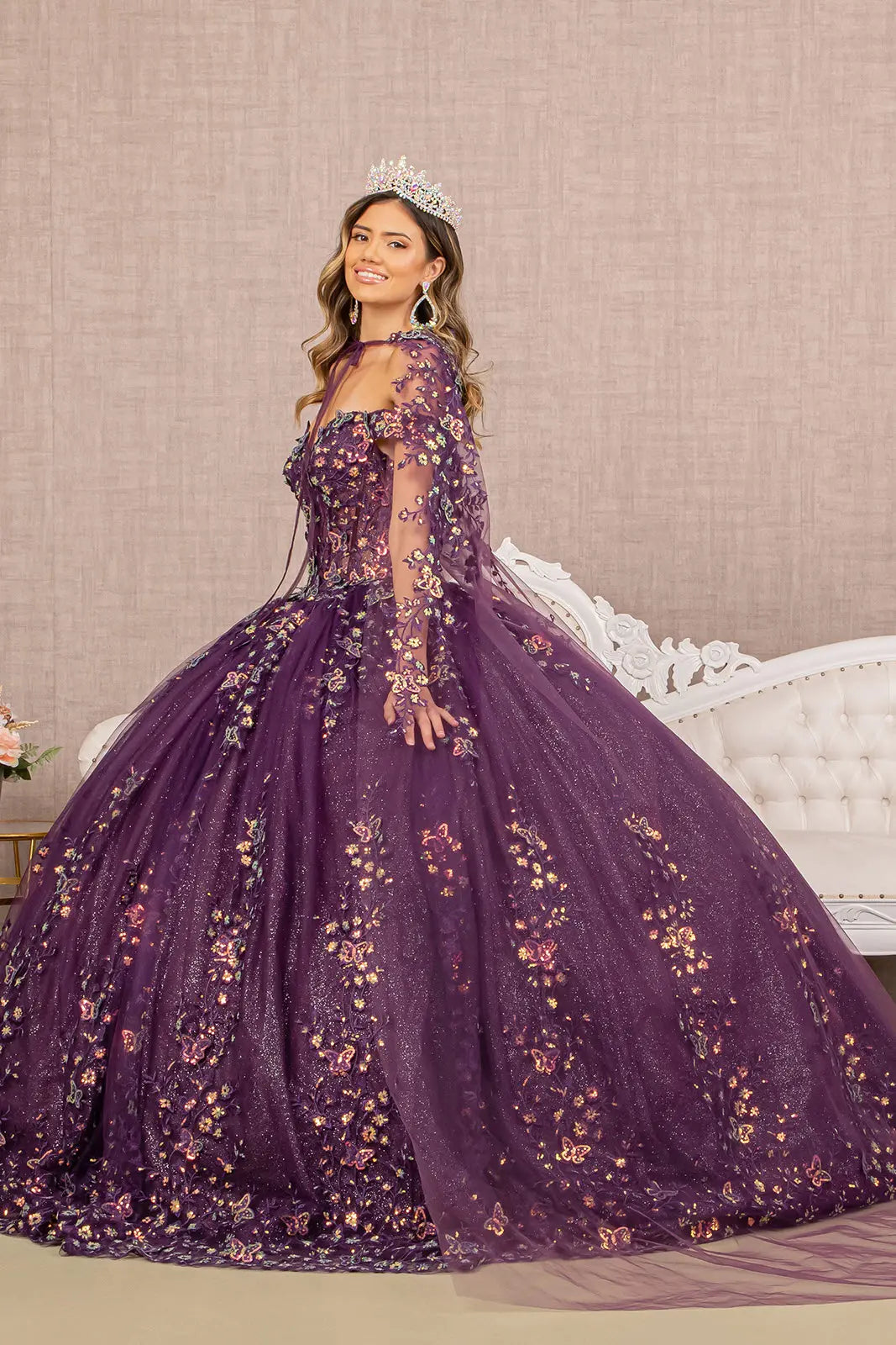 Vestido de XV Años Elizabeth K GL3171 - PURPLE