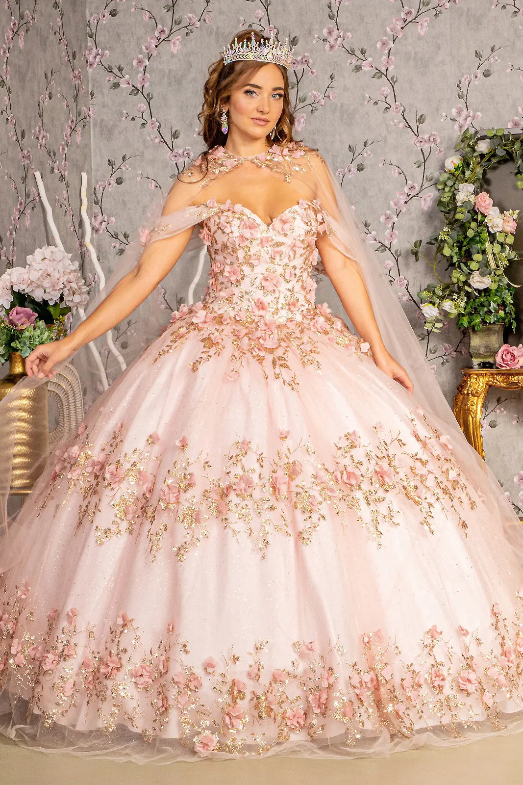 Vestido de XV Años Elizabeth K GL3179 - BLUSH