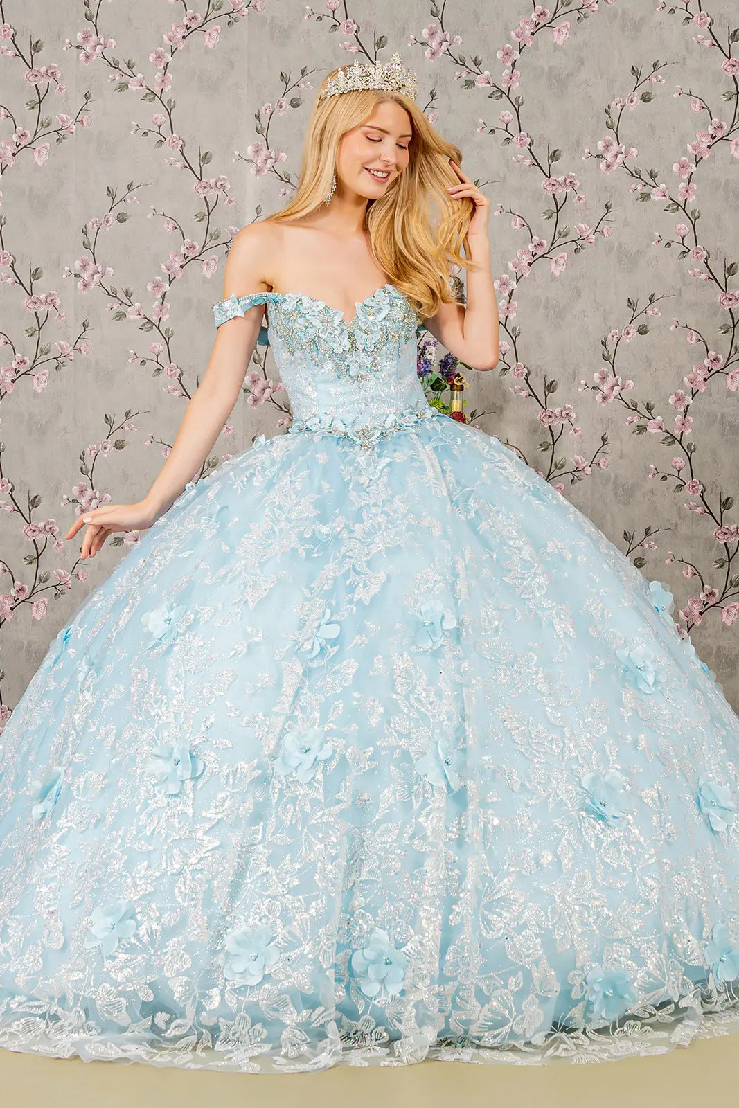 Vestido de XV Años Elizabeth K GL3183 - BABY BLUE