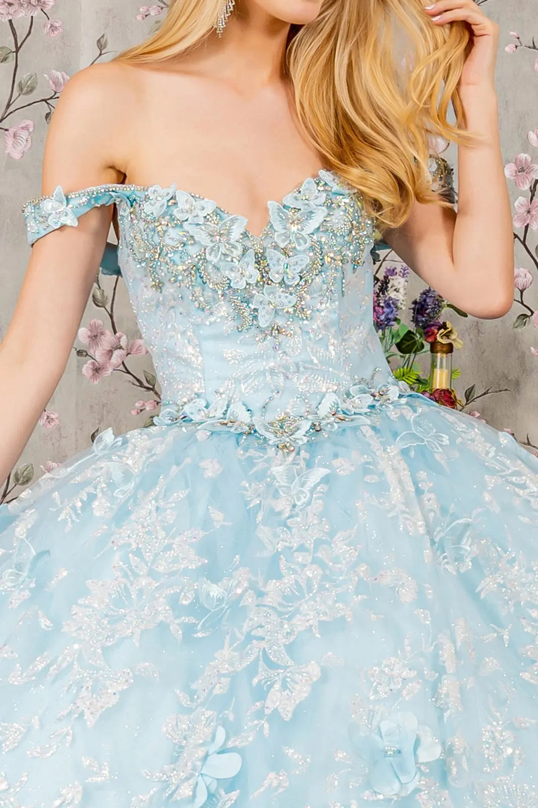 Vestido de XV Años Elizabeth K GL3183 - BABY BLUE