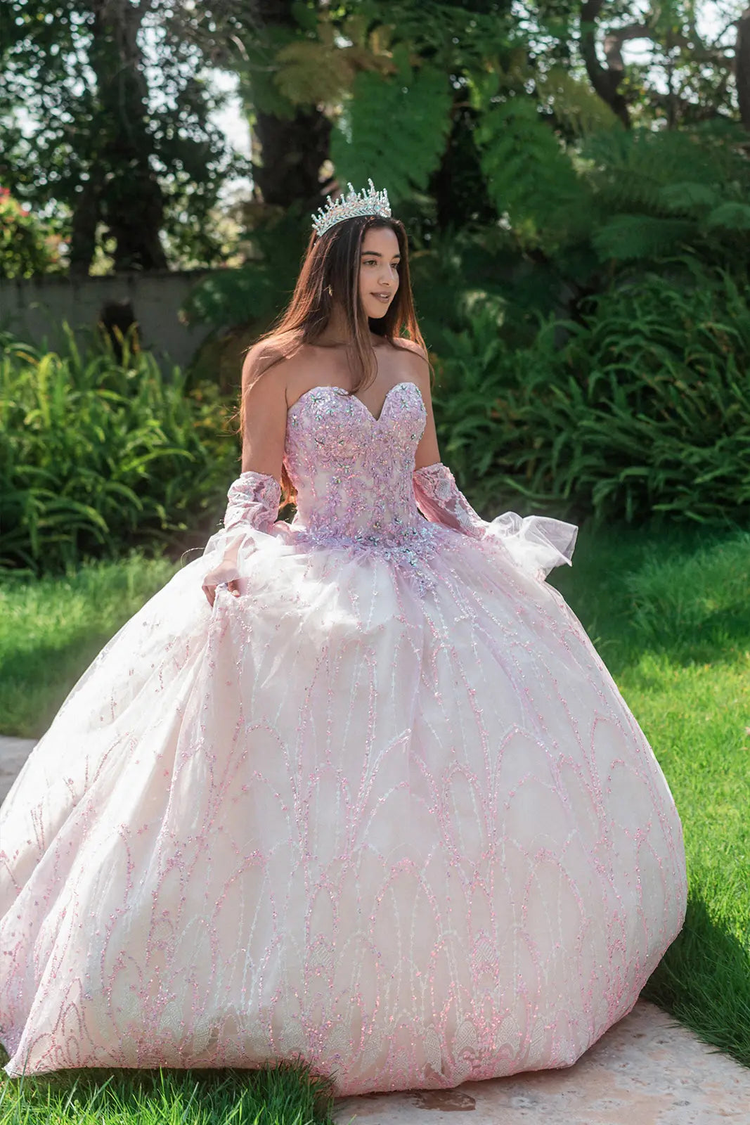 Vestido de XV Años GLS by Gloria GL3234 - LILAC/CHAMPAGNE