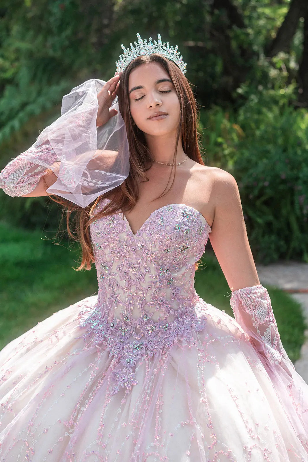 Vestido de XV Años GLS by Gloria GL3234 - LILAC/CHAMPAGNE
