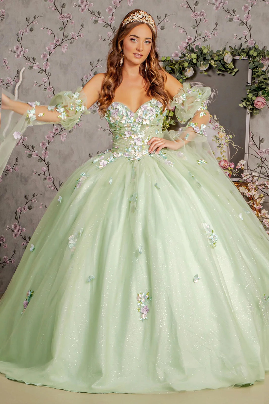 Vestido de XV Años GLS by Gloria GL3300 - SAGE
