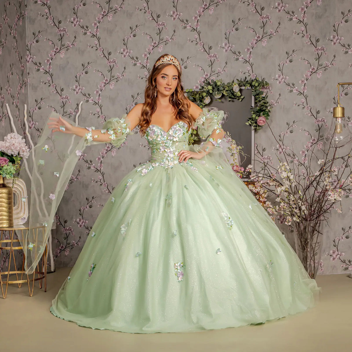 Vestido de XV Años GLS by Gloria GL3300 - SAGE