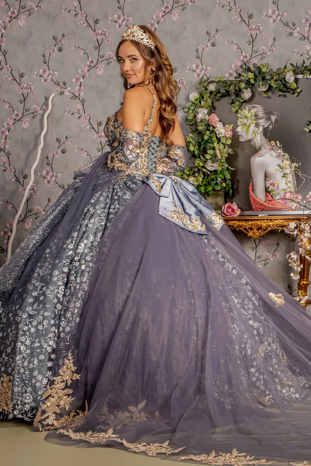 Vestido de XV Años GLS by Gloria GL3318 - GRAY