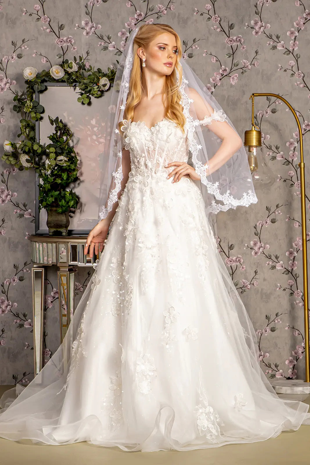 Vestido de Novia GLS by Gloria GL3448 - IVORY