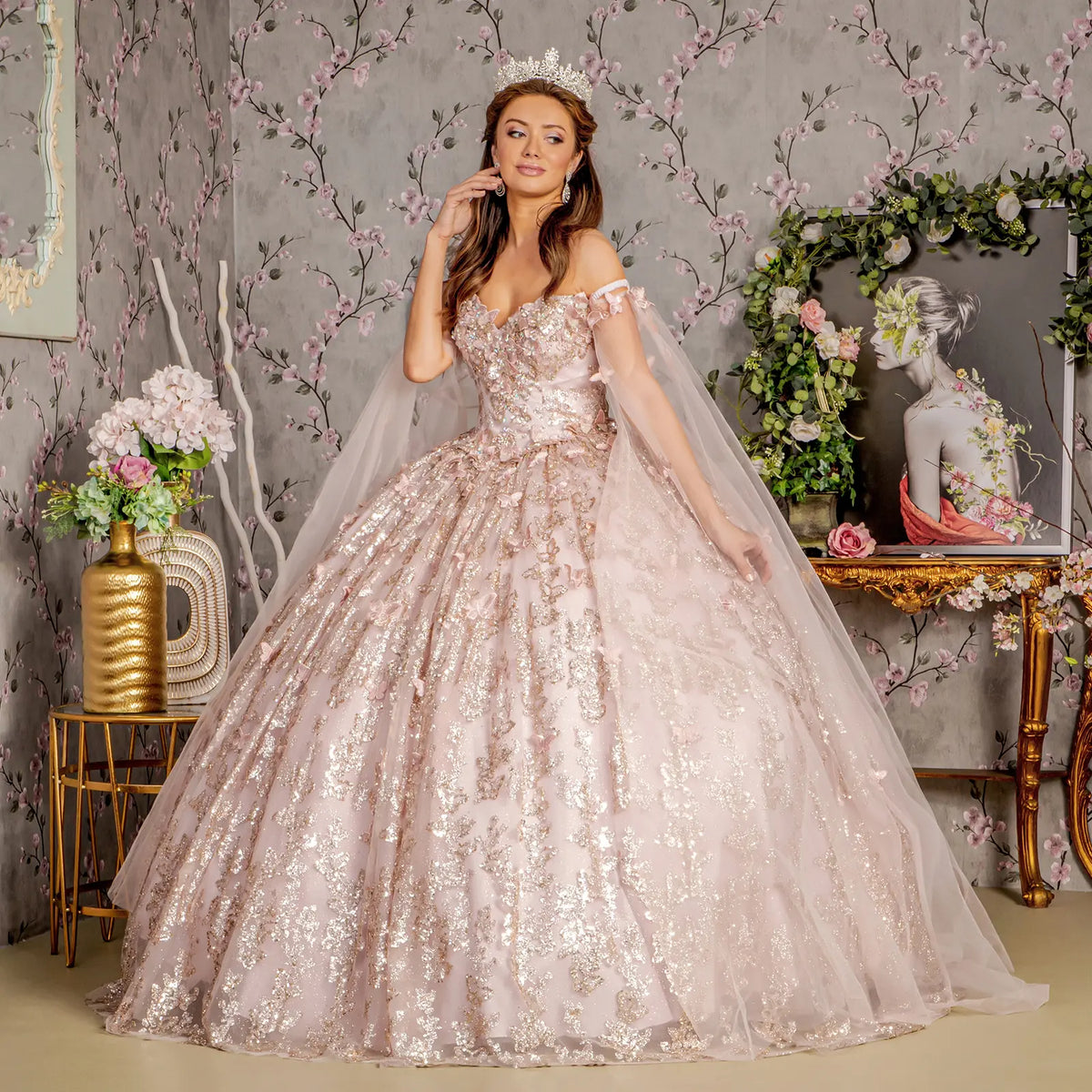 Vestido de XV Años GLS by Gloria GL3451 - MAUVE
