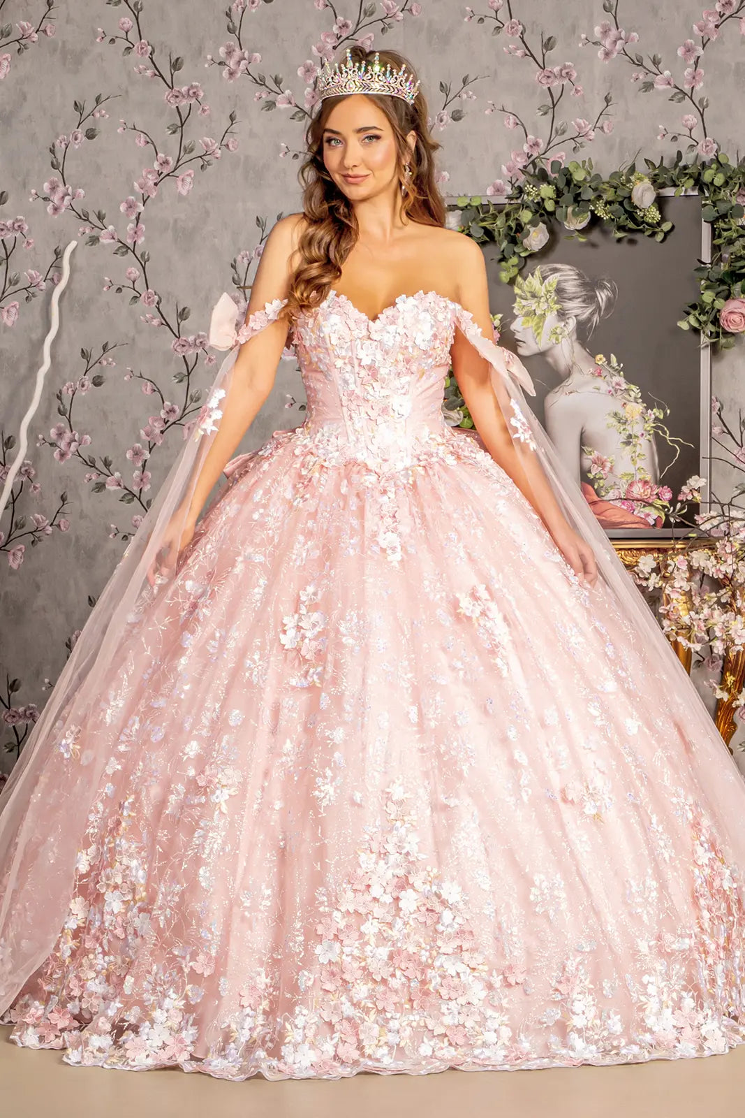 Vestido de XV Años GLS by Gloria GL3465 - BLUSH