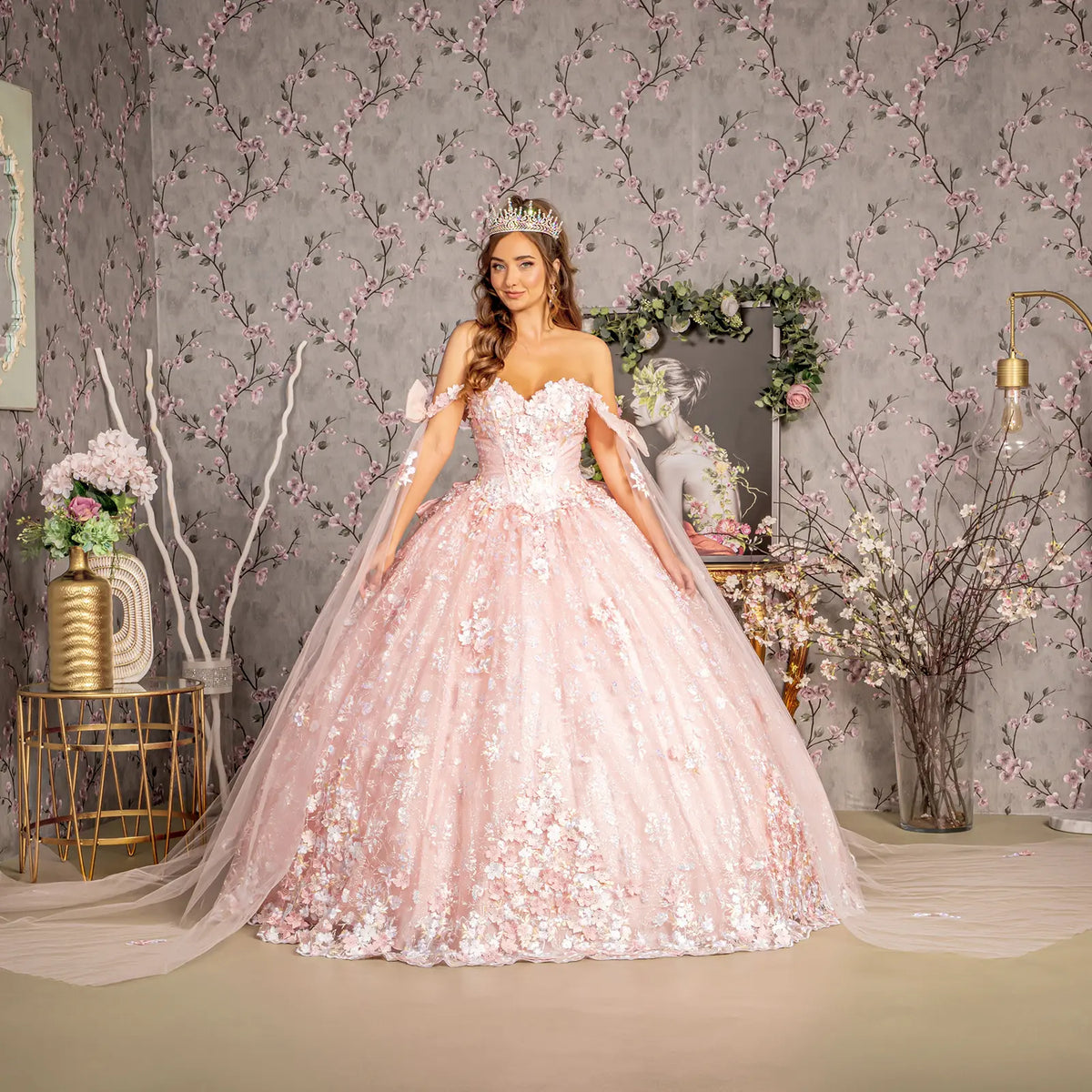 Vestido de XV Años GLS by Gloria GL3465 - BLUSH