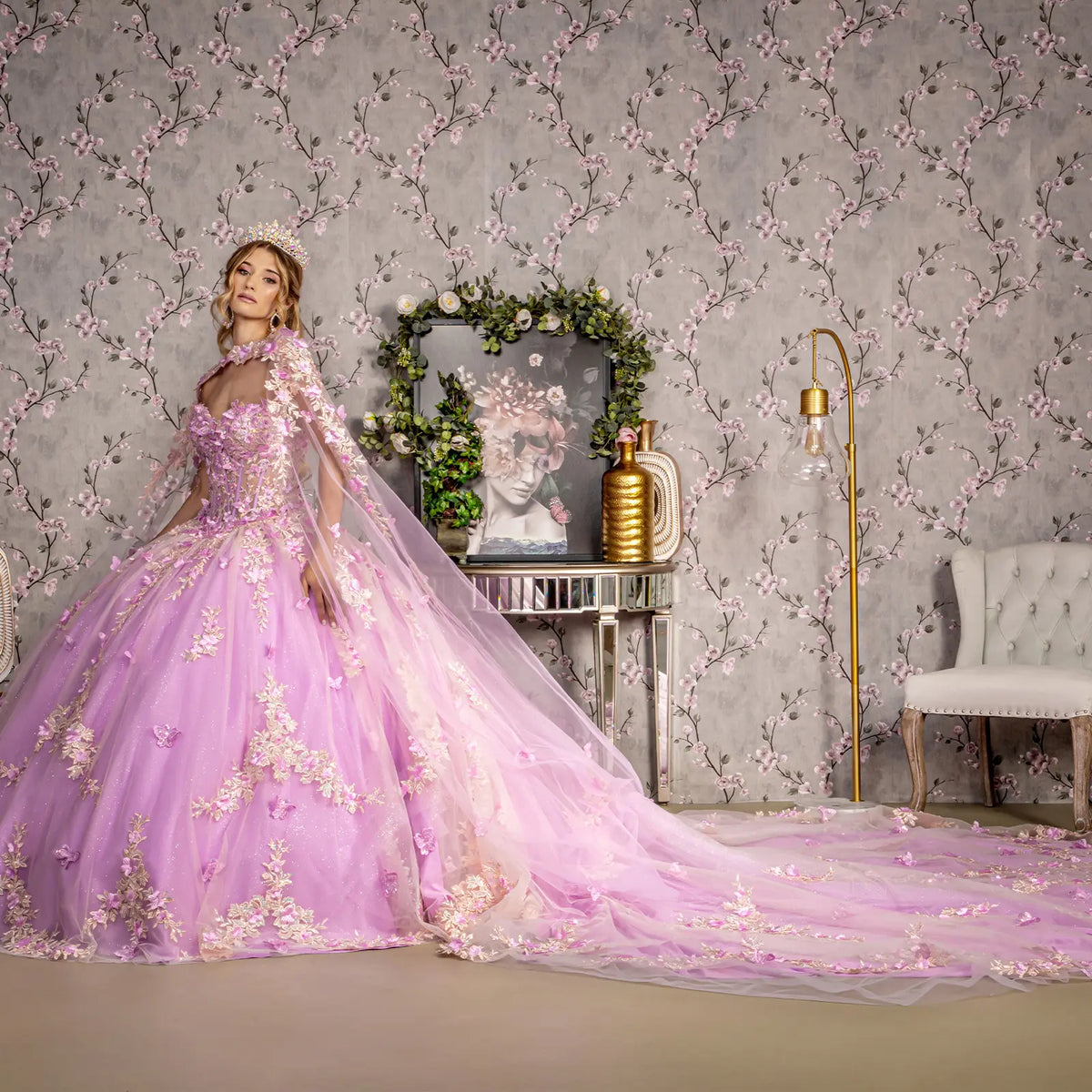 Vestido de XV Años GLS by Gloria GL3467 - LILAC