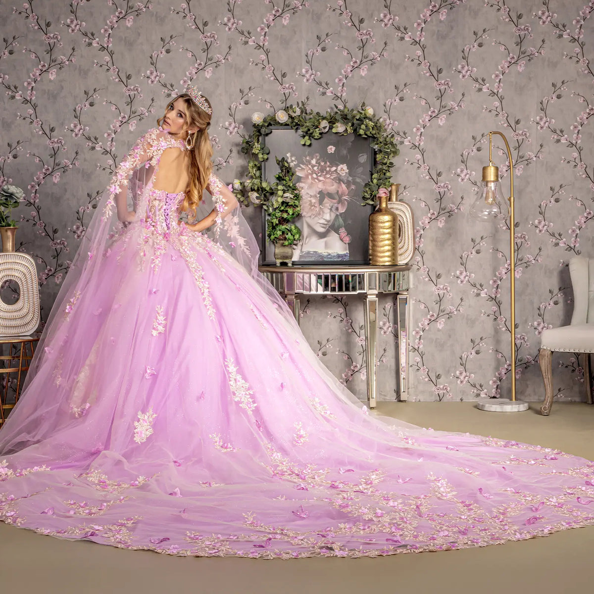 Vestido de XV Años GLS by Gloria GL3467 - LILAC