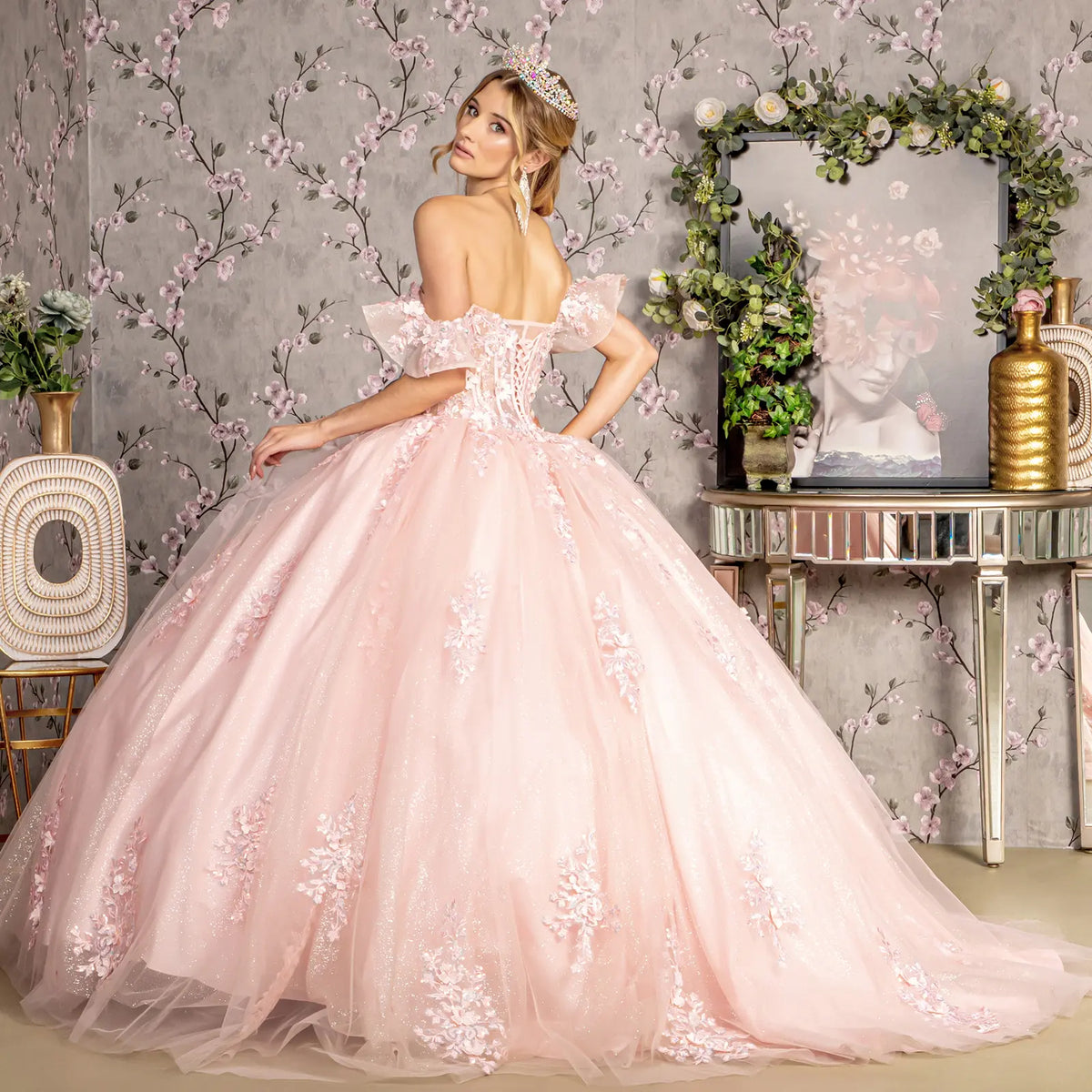 Vestido de XV Años GLS by Gloria GL3475 - BLUSH