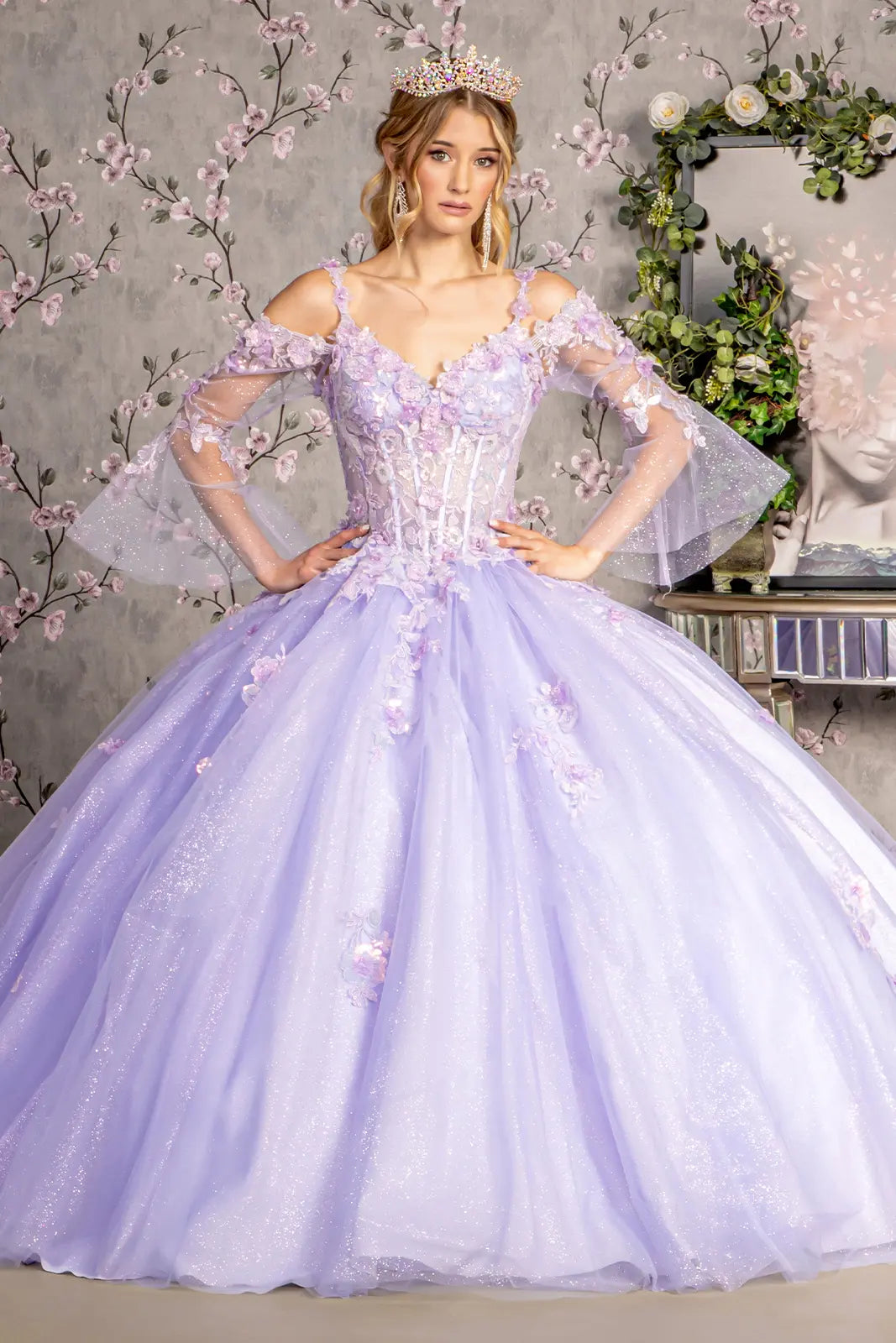Vestido de XV Años GLS by Gloria GL3484 - LILAC