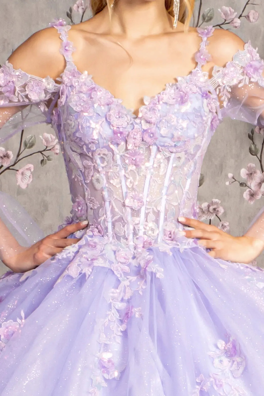 Vestido de XV Años GLS by Gloria GL3484 - LILAC