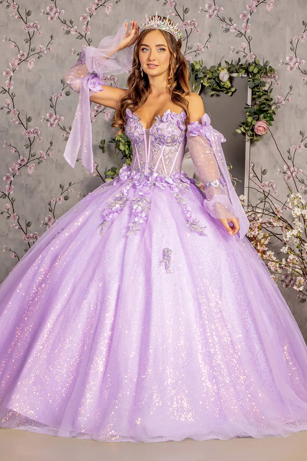 Vestido de XV Años GLS by Gloria GL3486 - LILAC
