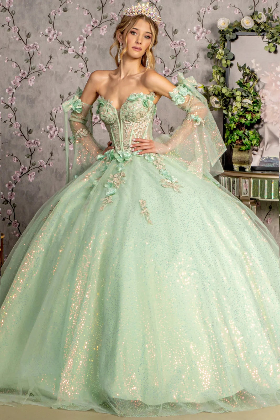Vestido de XV Años GLS by Gloria GL3486 - SAGE