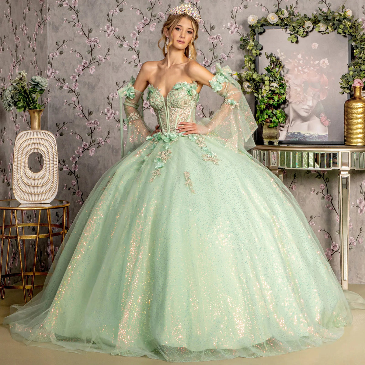 Vestido de XV Años GLS by Gloria GL3486 - SAGE