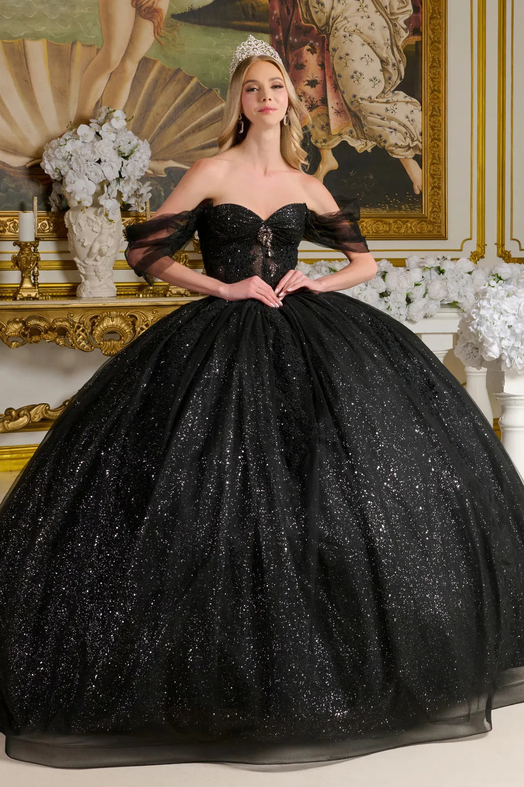 Vestido de XV Años GLS by Gloria GL3502 - BLACK