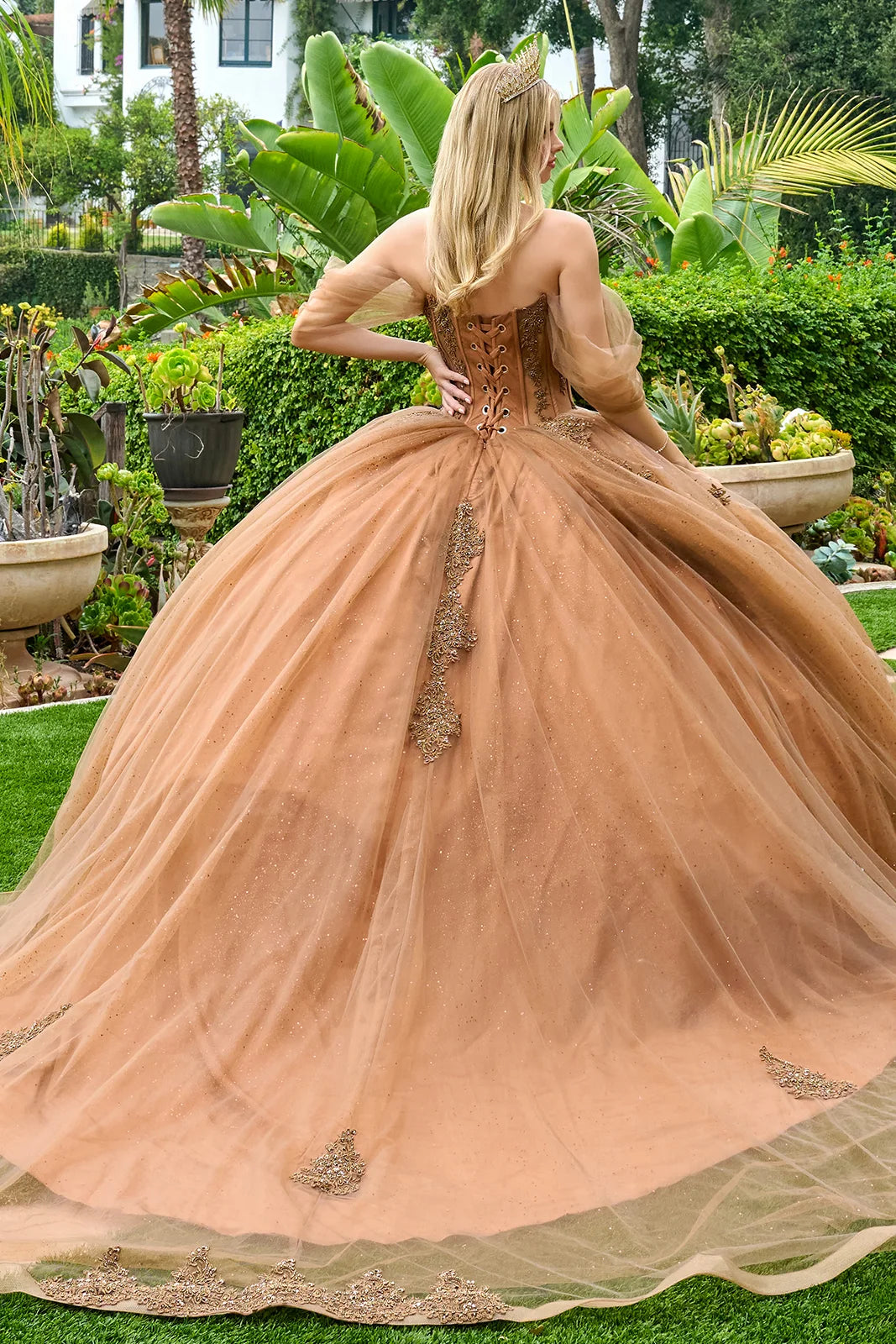 Vestido de XV Años GLS by Gloria GL3502 - BROWN