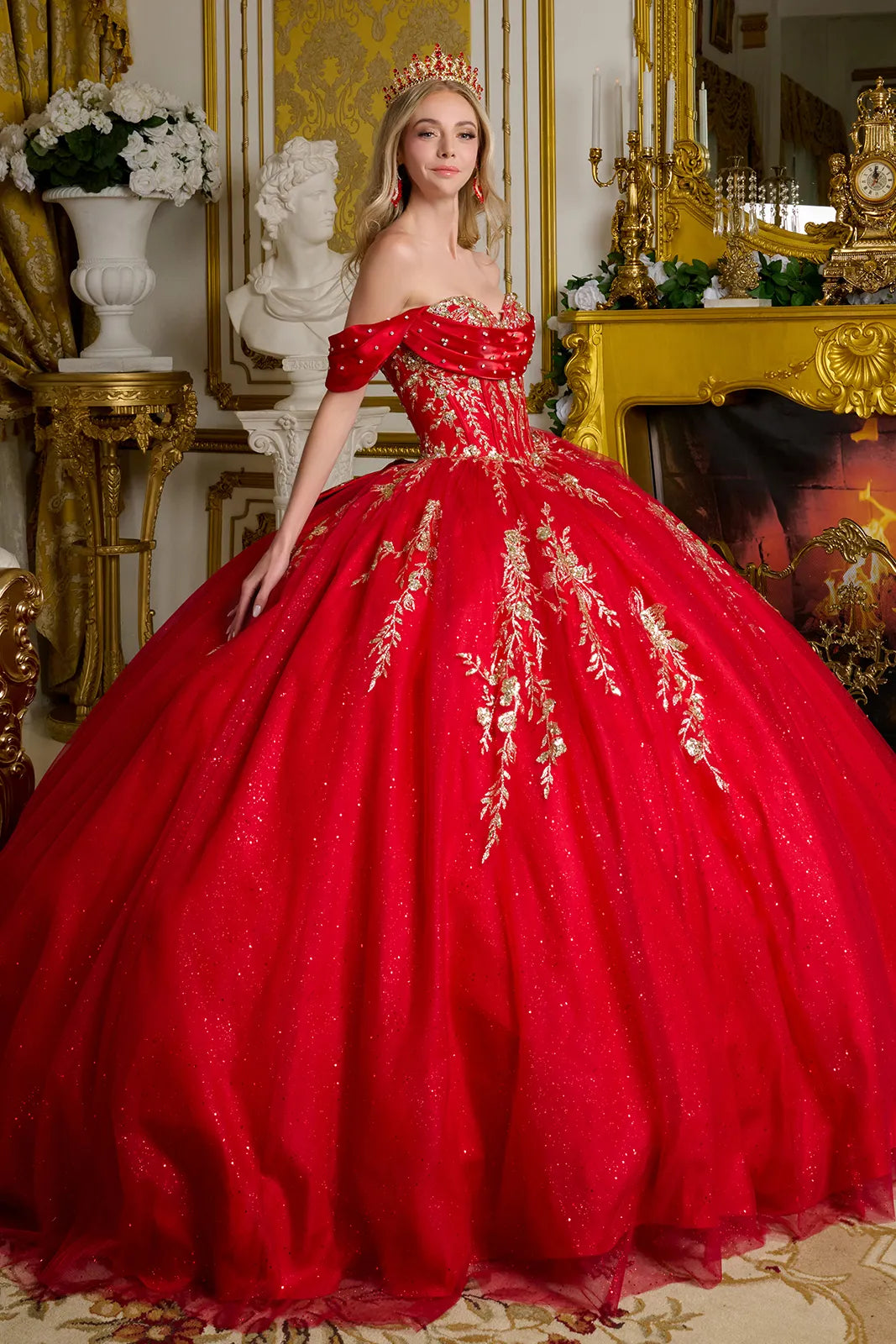 Vestido de XV Años Elizabeth K GL3631 - RED