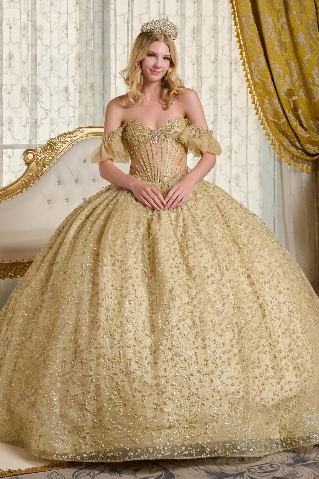 Vestido de XV Años Elizabeth K GL3632 - GOLD
