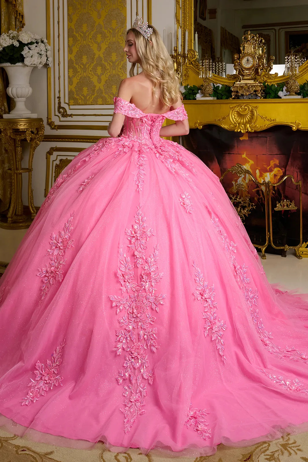 Vestido de XV Años Elizabeth K GL3635 - HOT PINK