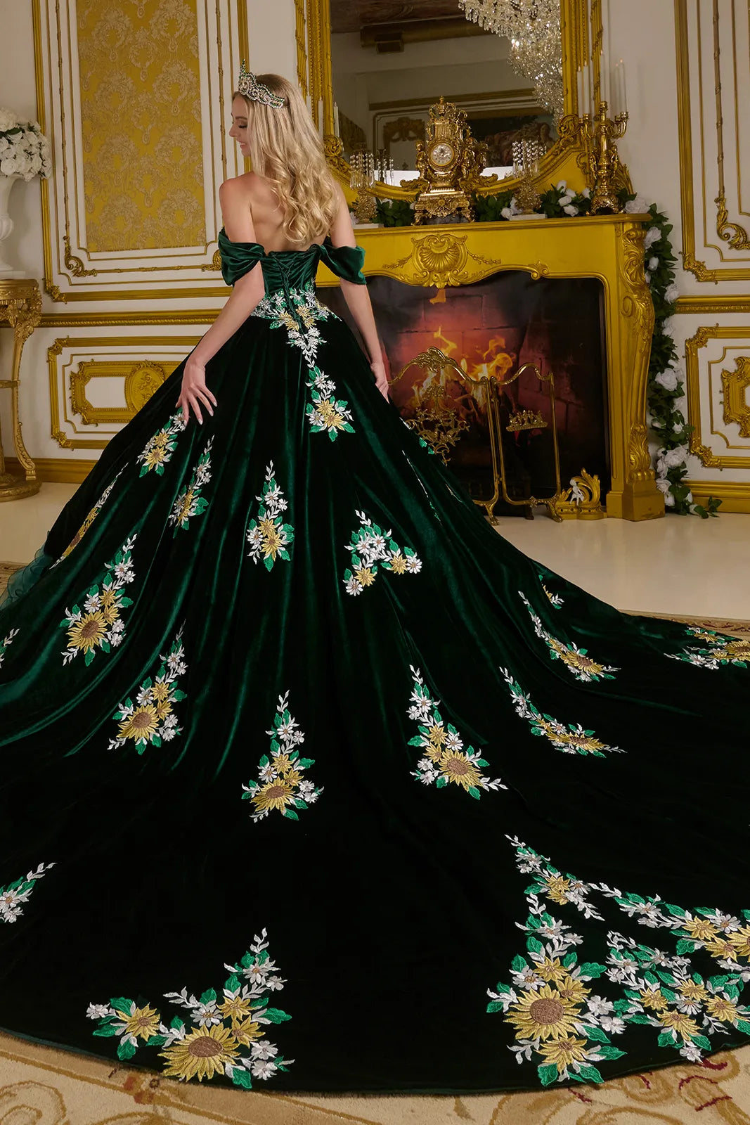 Vestido de XV Años Elizabeth K GL3637 - EMERALD GREEN