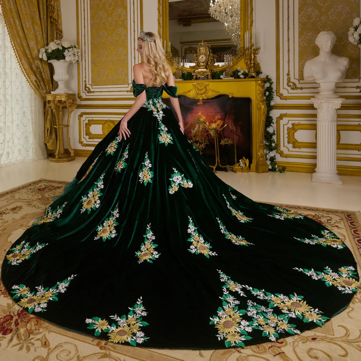 Vestido de XV Años Elizabeth K GL3637 - EMERALD GREEN