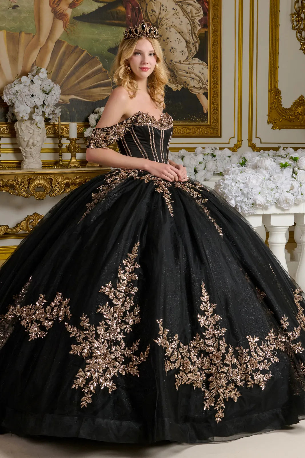 Vestido de XV Años Elizabeth K GL3640 - BLACK