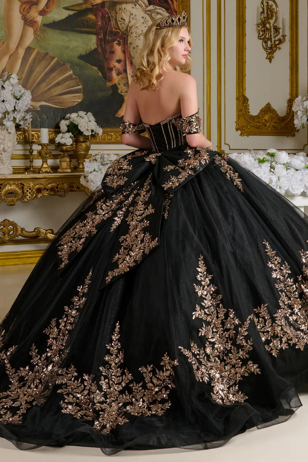 Vestido de XV Años Elizabeth K GL3640 - BLACK