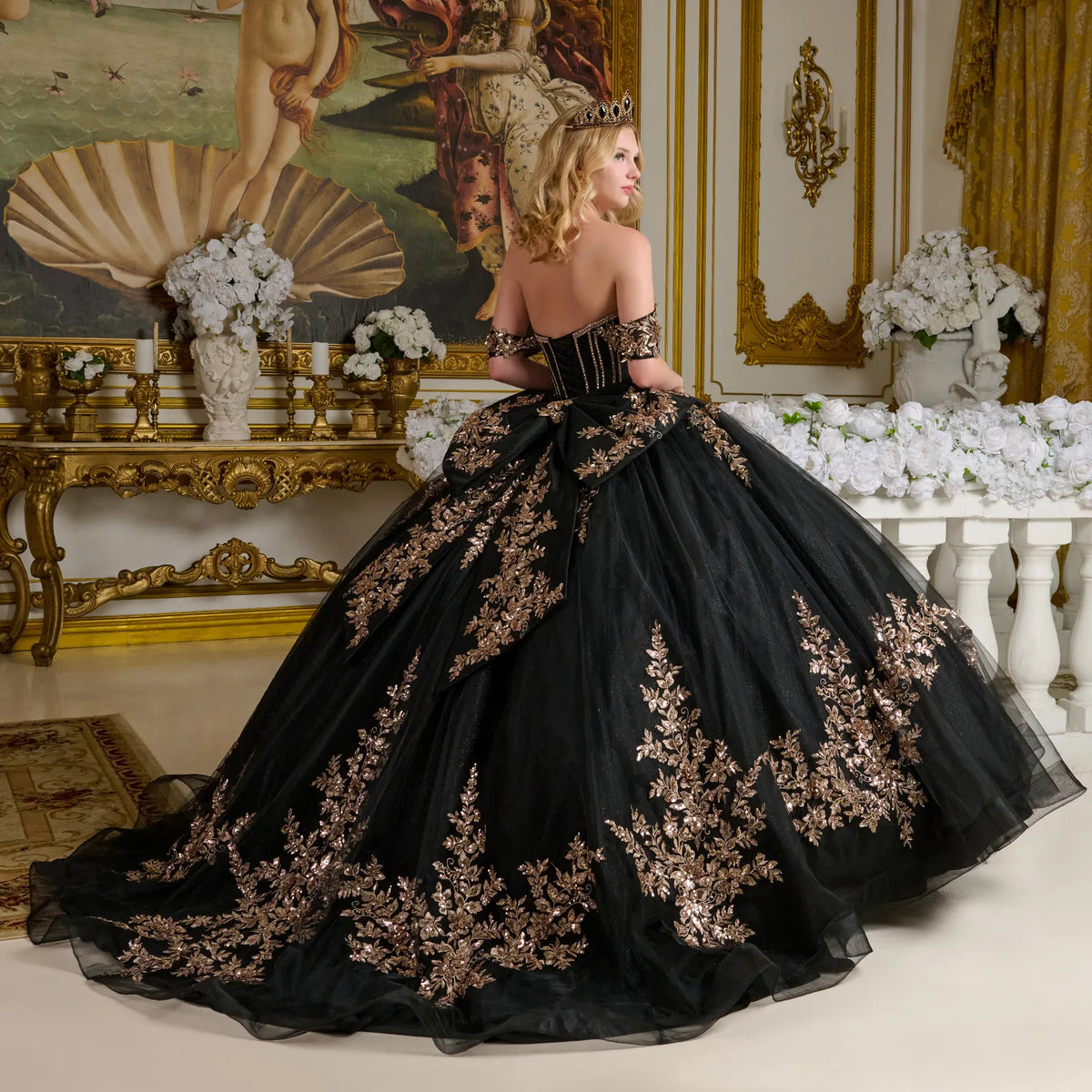 Vestido de XV Años Elizabeth K GL3640 - BLACK