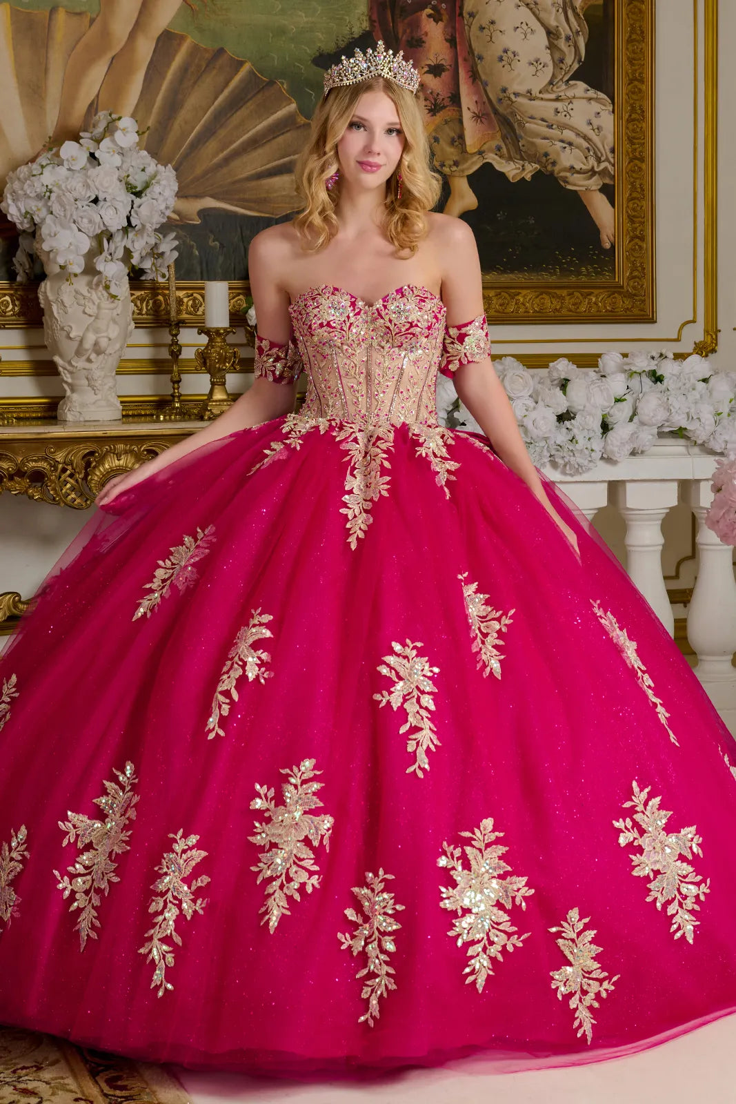 Vestido de XV Años Elizabeth K GL3641 - FUCHSIA