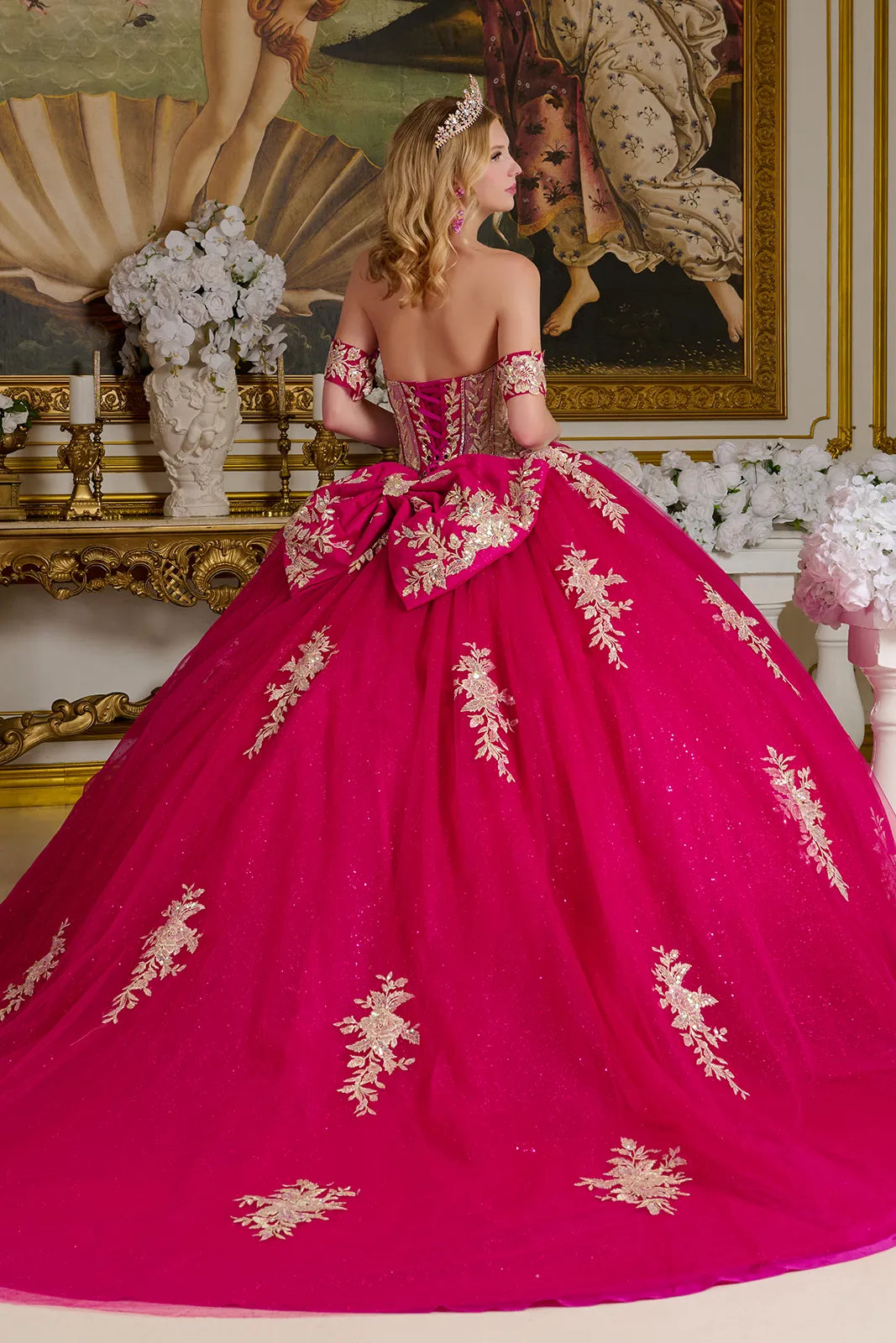 Vestido de XV Años Elizabeth K GL3641 - FUCHSIA